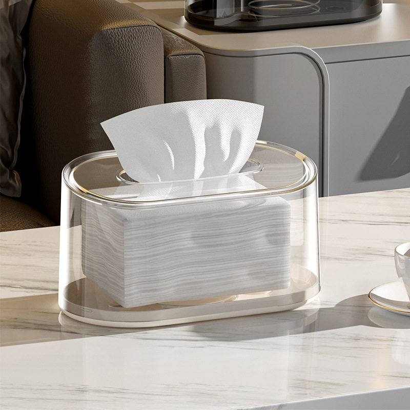 Automatic lifting elastic tissue box